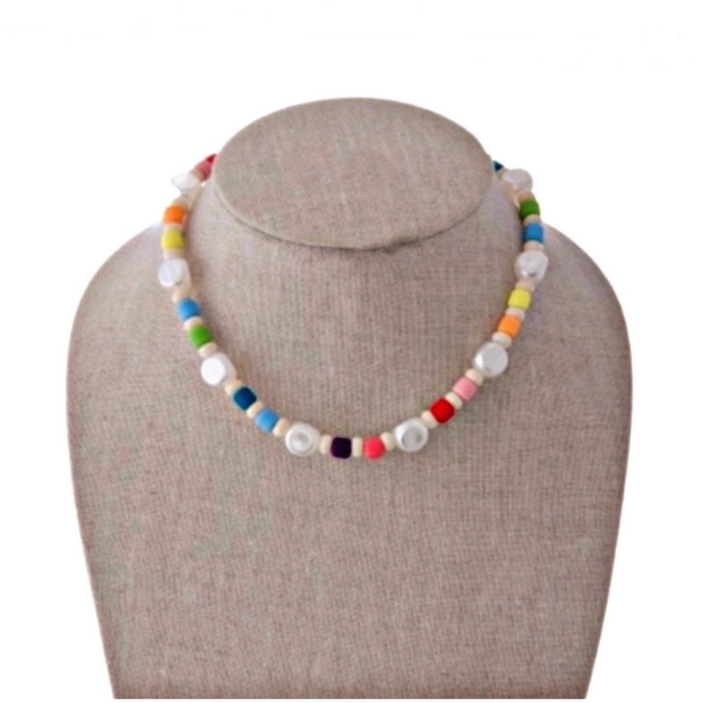 Bohemian Pearl Beaded Necklace